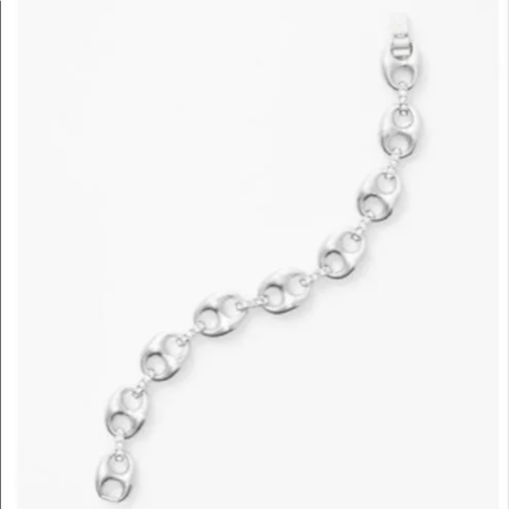 NWT Ann Taylor Mini Anchor Bracelet Silver